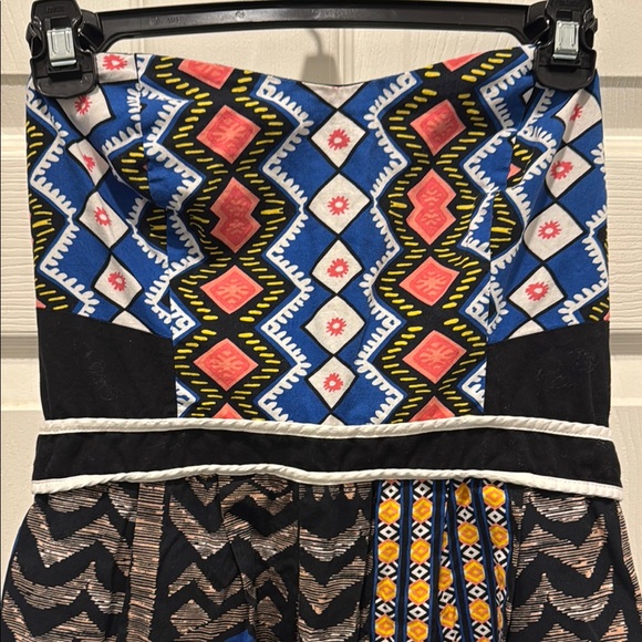 Xhilaration Blue Red Strapless Sheath Dress - Picture 4 of 11